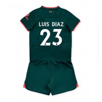 Liverpool Luis Diaz #23 Fotballklær Tredjedraktsett Barn 2022-23 Kortermet (+ korte bukser)